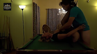 Black Milf Wife Enjoys A Hard Fuck On The Pool Table