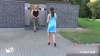 German Teen Gets Fucked In Public