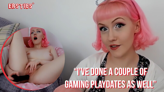 Pink-Haired Beauty Indulges In Solo Pleasure While Watching