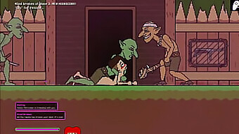 Gameplay Hentai Dengan Wanita Telanjang Yang Bertahan Melawan Goblin Horny Dan Menelan Sperma