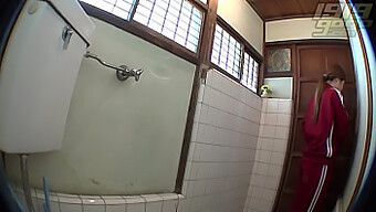 High Definition Toilet Cam Captures Petite Asian'S Gym Session