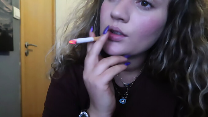 Pawg Smoke: A Close-Up Of A Sexy Blonde'S Cigar