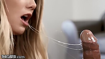 Aj Applegate'S Deepthroat Skills On Full Display In Sloppy Blowjob Video